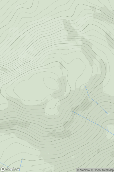 Thumbnail image for Glas Bheinn [Mull and Nearby Islands] showing contour plot for surrounding peak